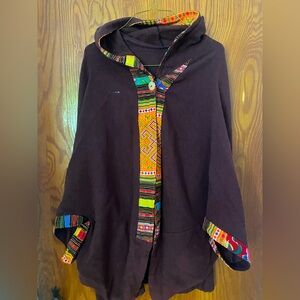 Handmade Thai Poncho 100% Cotton